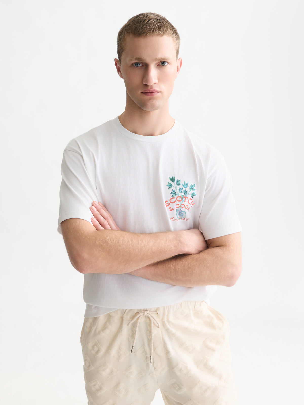 Front And Back Artwork Relaxed-Fit T-Shirt WI26 - Bright White