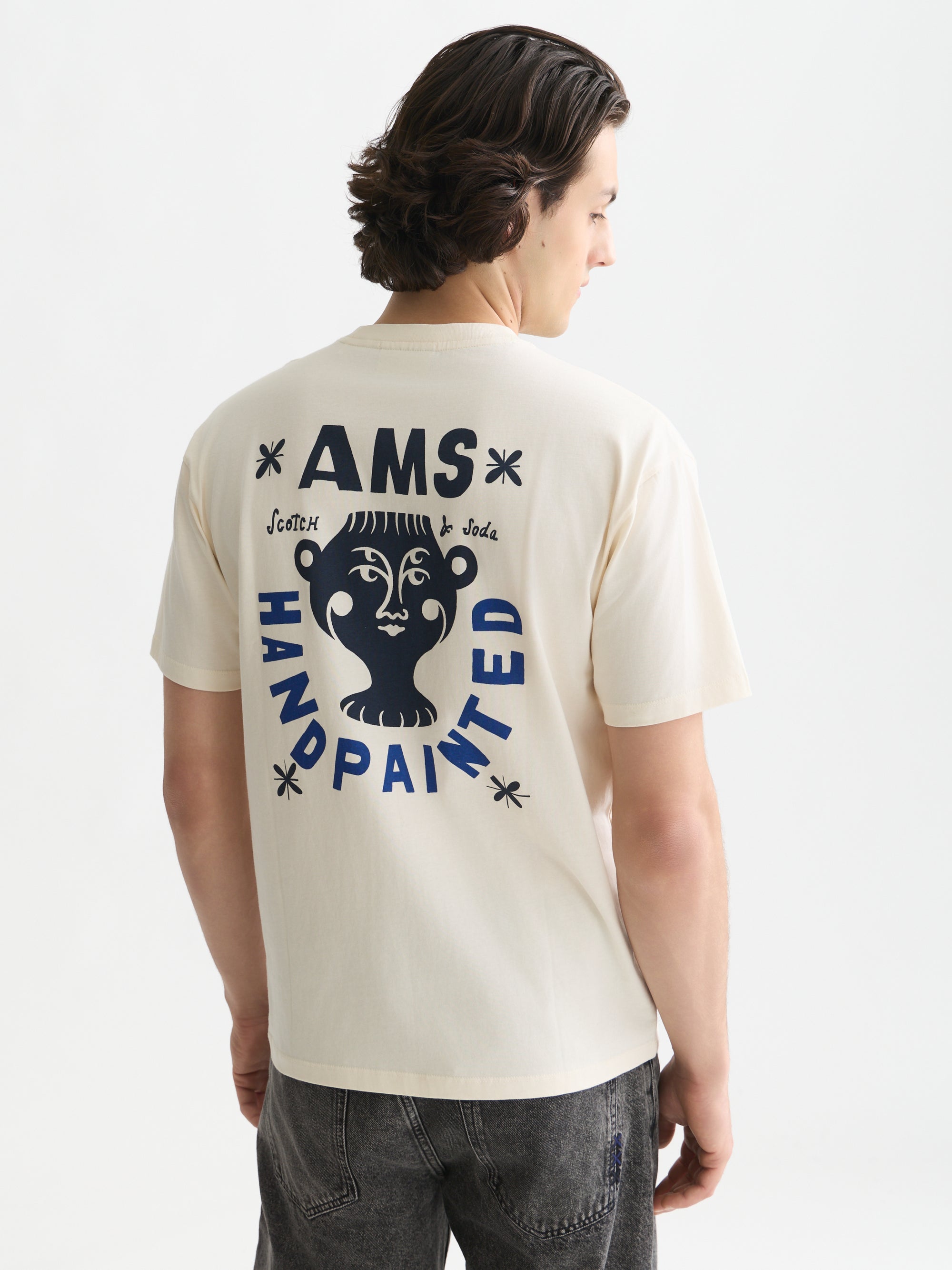 Front And Back Artwork Relaxed Fit T-Shirt - White