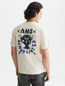 Front And Back Artwork Relaxed Fit T-Shirt - White