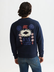 Front And Back Artwork Regular Fit Sweatshirt - Sky Captain