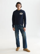 Front And Back Artwork Regular Fit Sweatshirt - Sky Captain