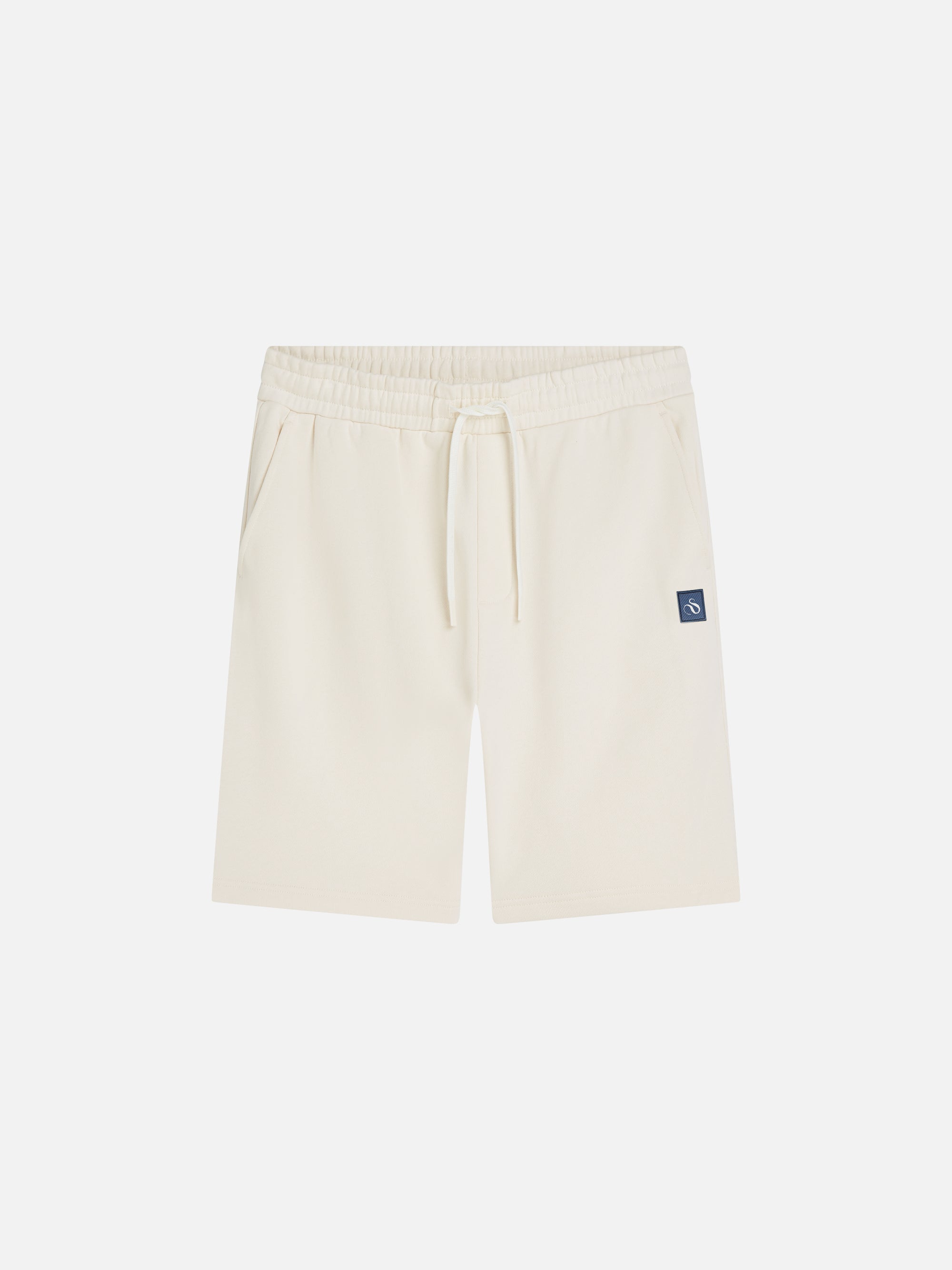 Logo Badge Regular Fit Sweatshorts - Eggnog