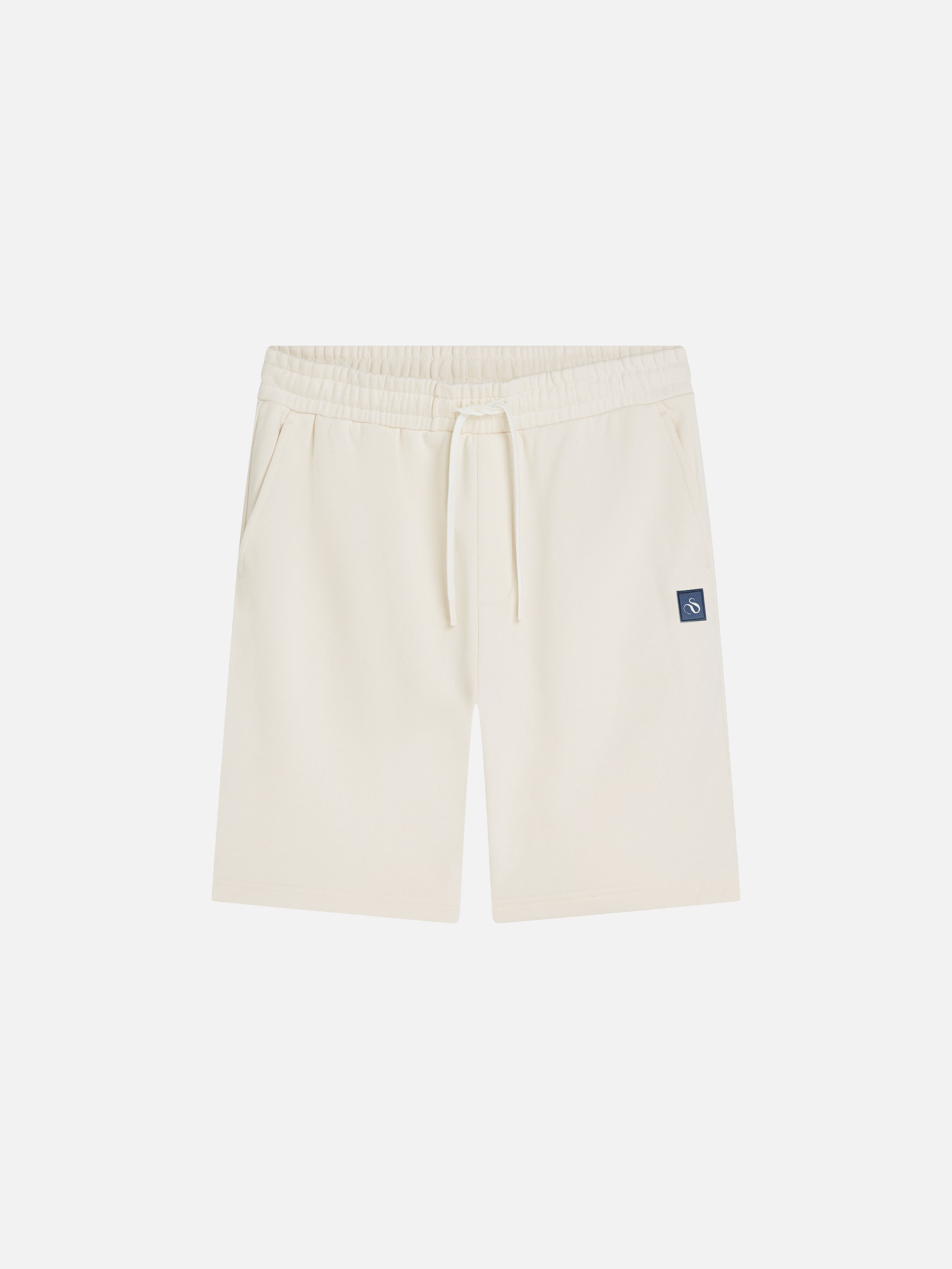 Logo Badge Regular Fit Sweatshorts - Eggnog