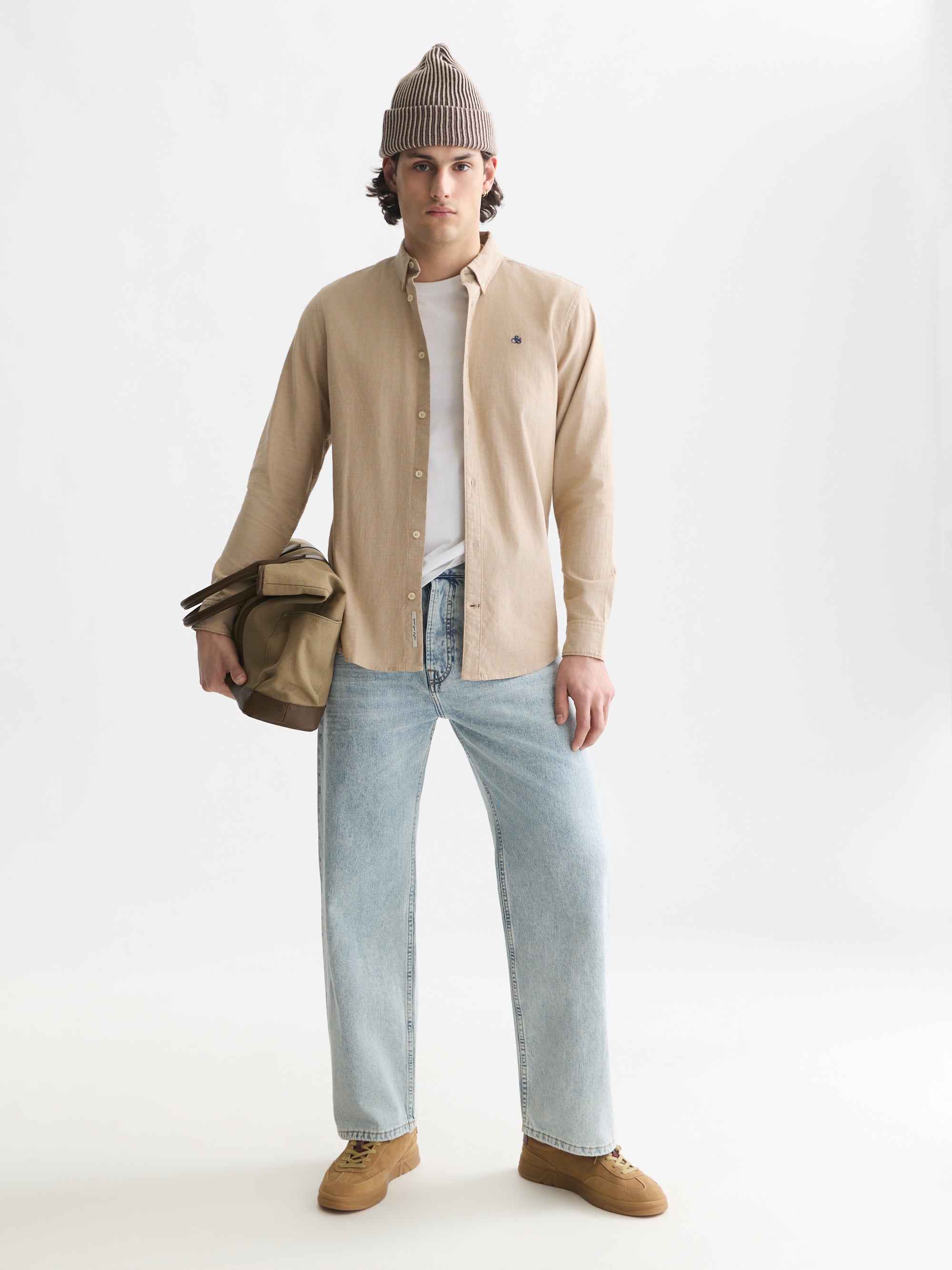 Seasonal Core Oxford Solid Regular Fit Shirt - Dijon