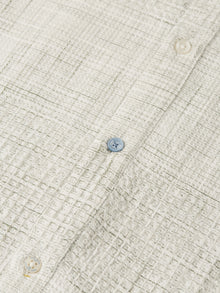 Melange Waffle Regular Fit Shirt - Oil Green