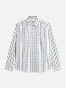 Striped Relaxed Fit Shirt - Ensign Blue Stripe
