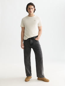 Seasonal Core Chest Logo Regular Fit T-Shirt - Eggnog