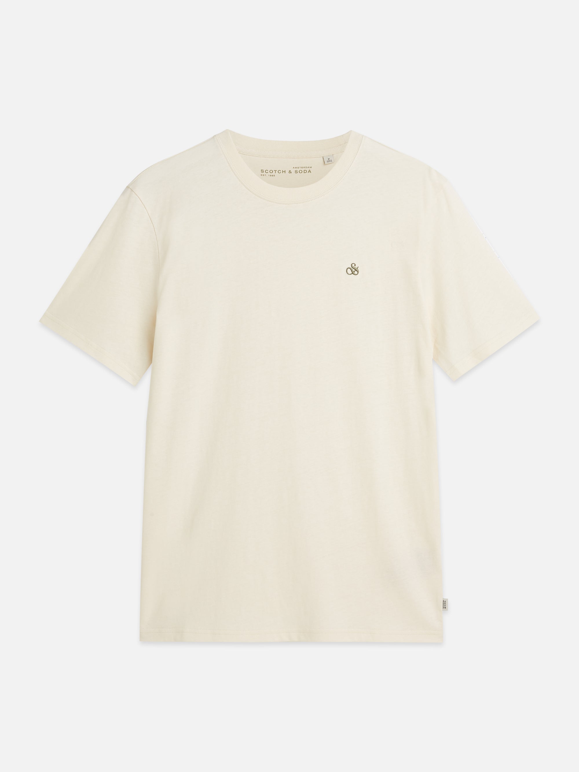 Seasonal Core Chest Logo Regular Fit T-Shirt - Eggnog