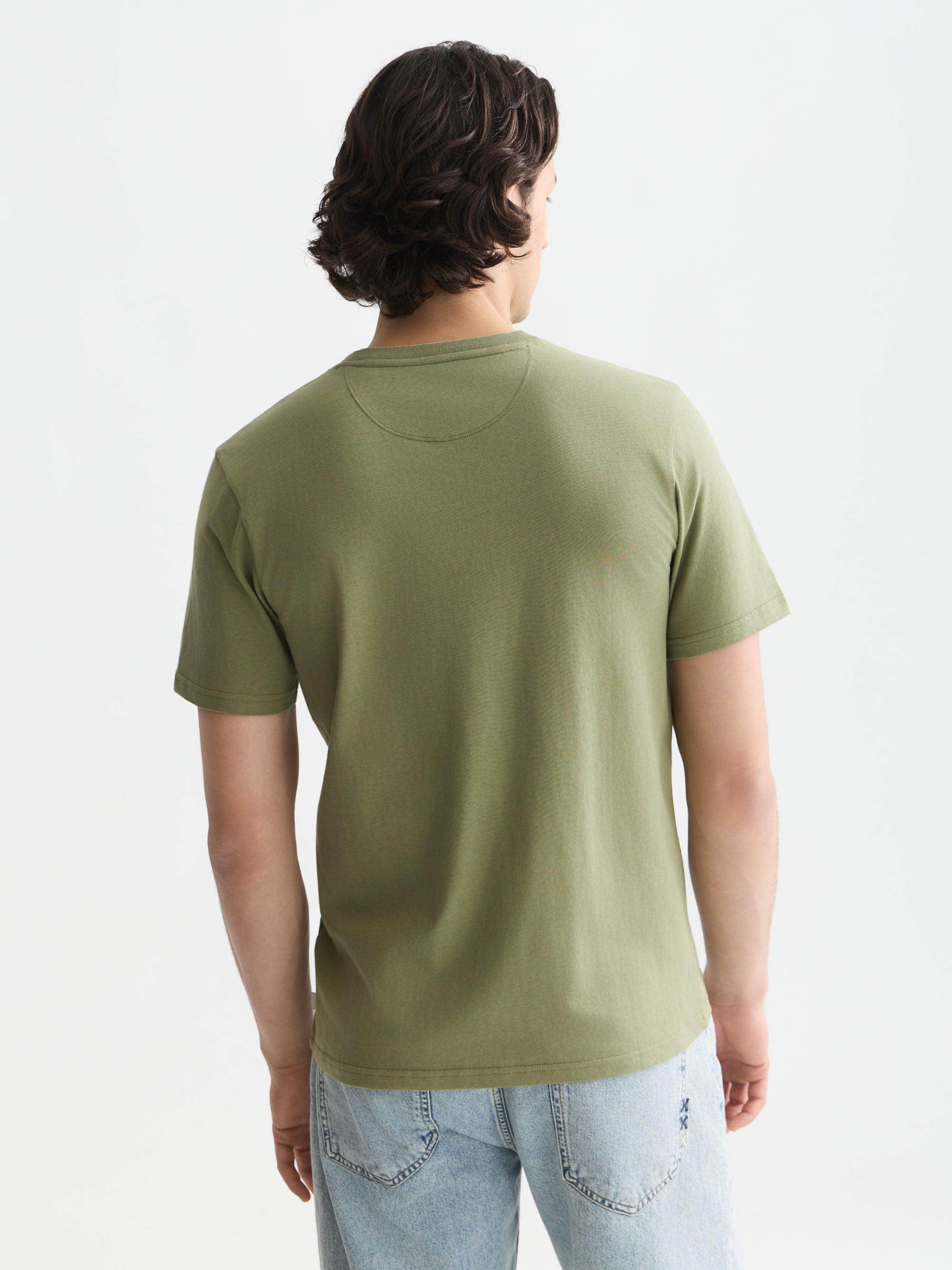 Seasonal Core Chest Logo Regular Fit T-Shirt - Oil Green