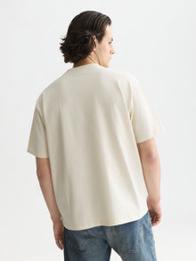 Seasonal Core 3 Crosses Chest Pocket Loose Fit T-Shirt - Eggnog
