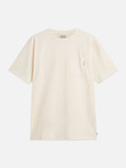 Seasonal Core 3 Crosses Chest Pocket Loose Fit T-Shirt - Eggnog