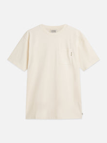 Seasonal Core 3 Crosses Chest Pocket Loose Fit T-Shirt - Eggnog