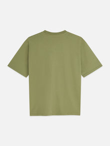 Seasonal Core 3 Crosses Chest Pocket Loose Fit T-Shirt - Oil Green