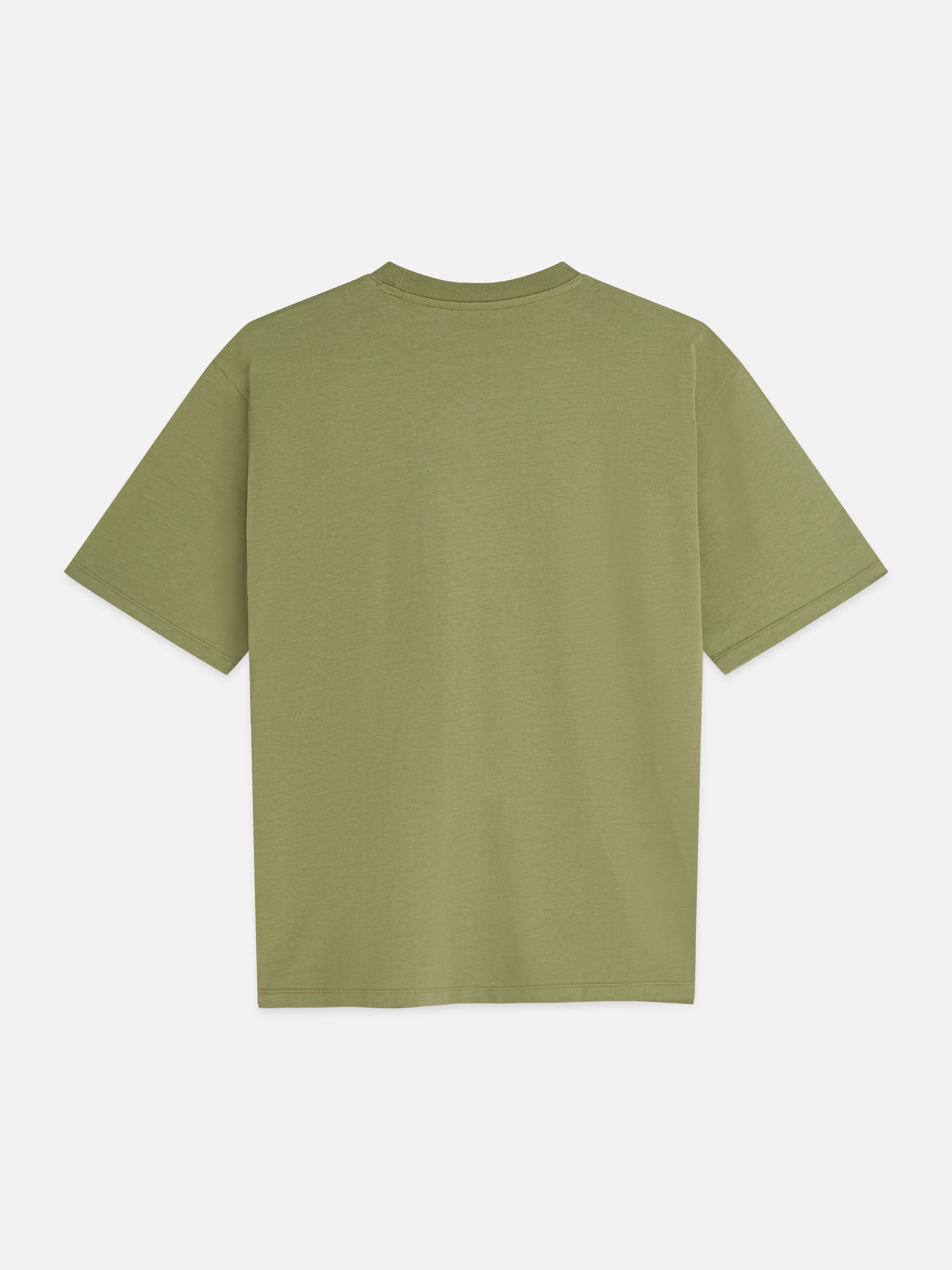 Seasonal Core 3 Crosses Chest Pocket Loose Fit T-Shirt - Oil Green