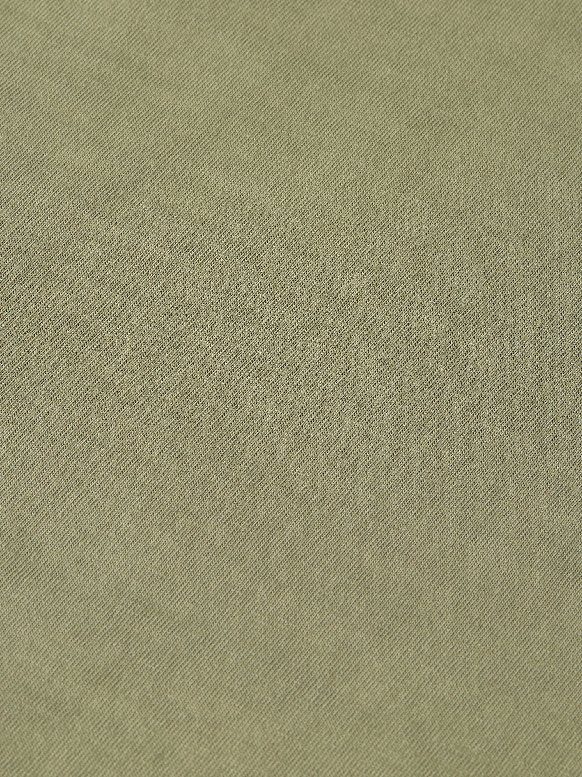 Seasonal Core Raw-Edged Garment-Dyed Relaxed Fit T-Shirt - Oil Green
