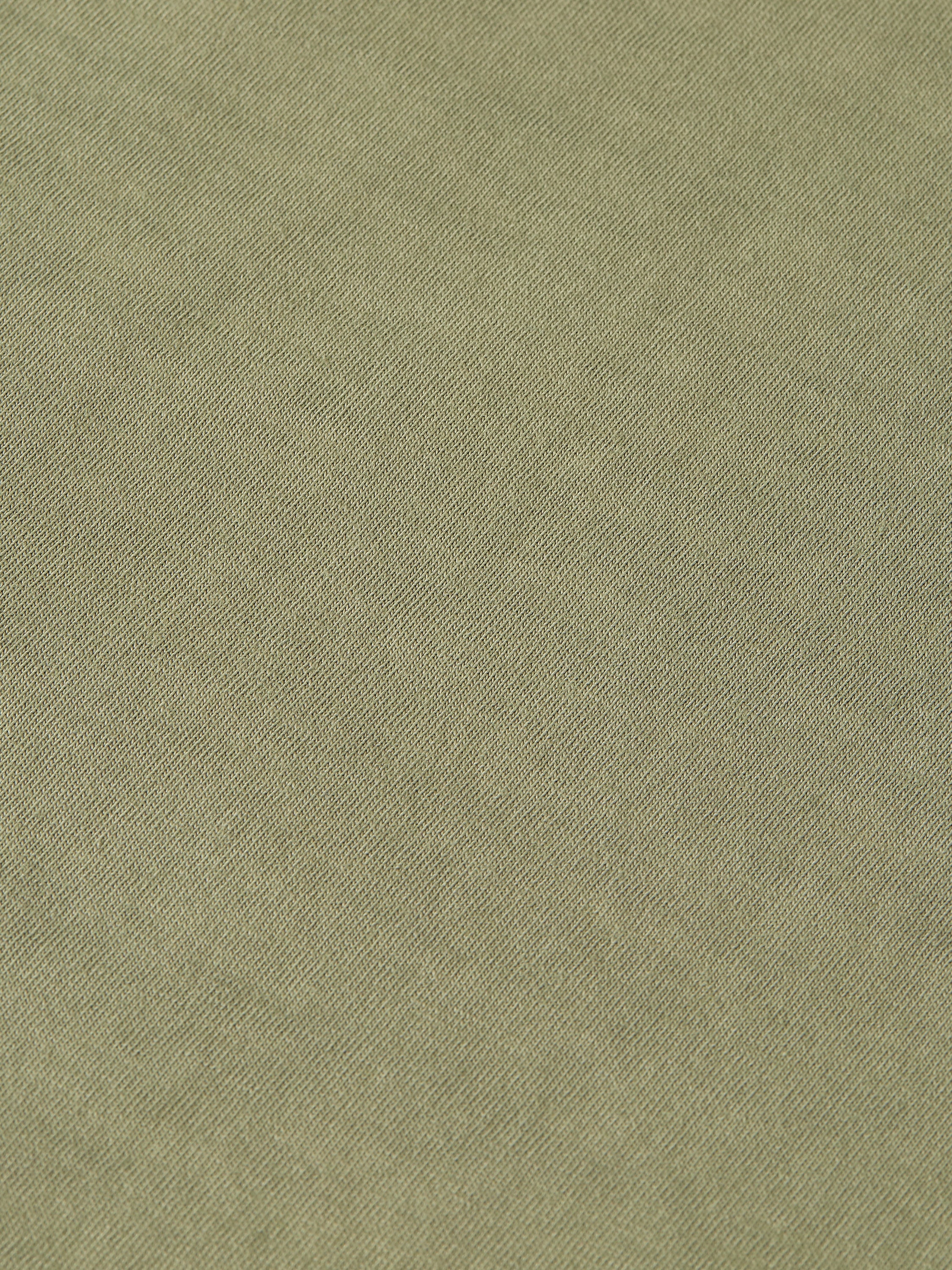 Seasonal Core Raw-Edged Garment-Dyed Relaxed Fit T-Shirt - Oil Green