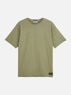 Seasonal Core Raw-Edged Garment-Dyed Relaxed Fit T-Shirt - Oil Green