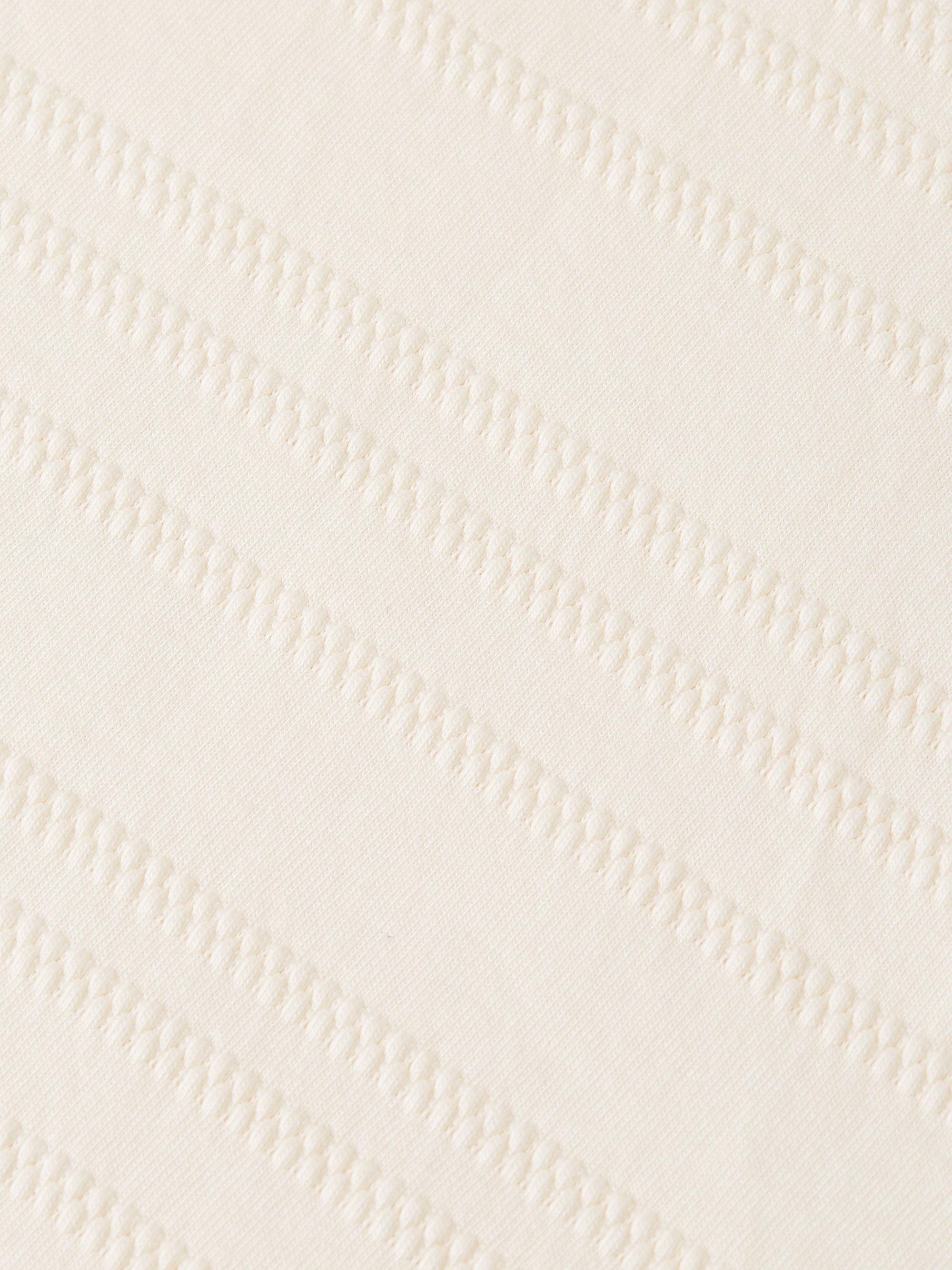 Textured Jacquard Relaxed Fit T-Shirt - Eggnog