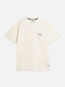 Textured Jacquard Relaxed Fit T-Shirt - Eggnog