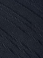 Textured Jacquard Relaxed Fit T-Shirt - Sky Captain