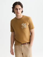 Left Chest Artwork Regular Fit T-Shirt - Dijon