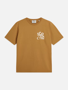 Left Chest Artwork Regular Fit T-Shirt - Dijon