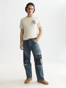 Left Chest Artwork Regular Fit T-Shirt - Eggnog