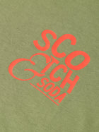 Left Chest Artwork Regular Fit T-Shirt - Oil Green
