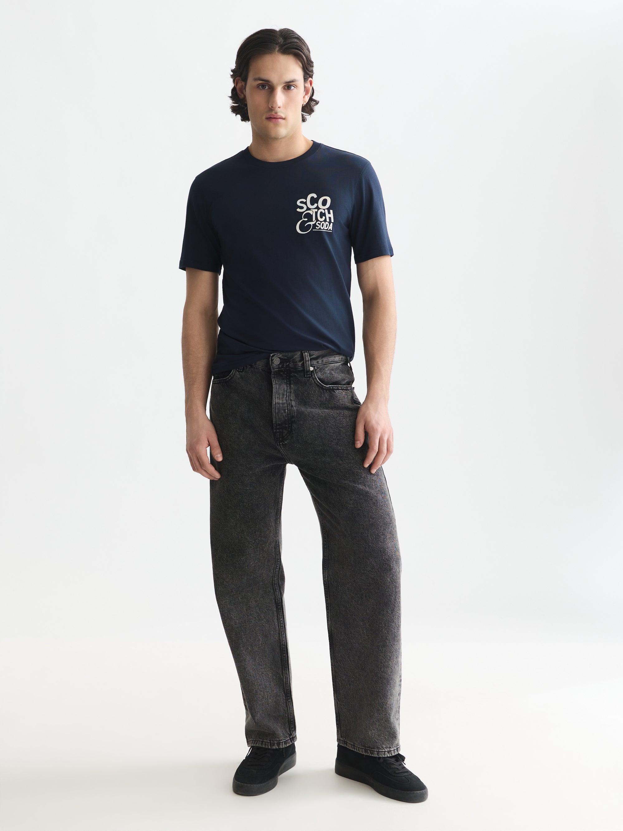 Left Chest Artwork Regular Fit T-Shirt - Sky Captain