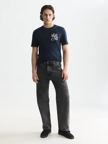 Left Chest Artwork Regular Fit T-Shirt - Sky Captain