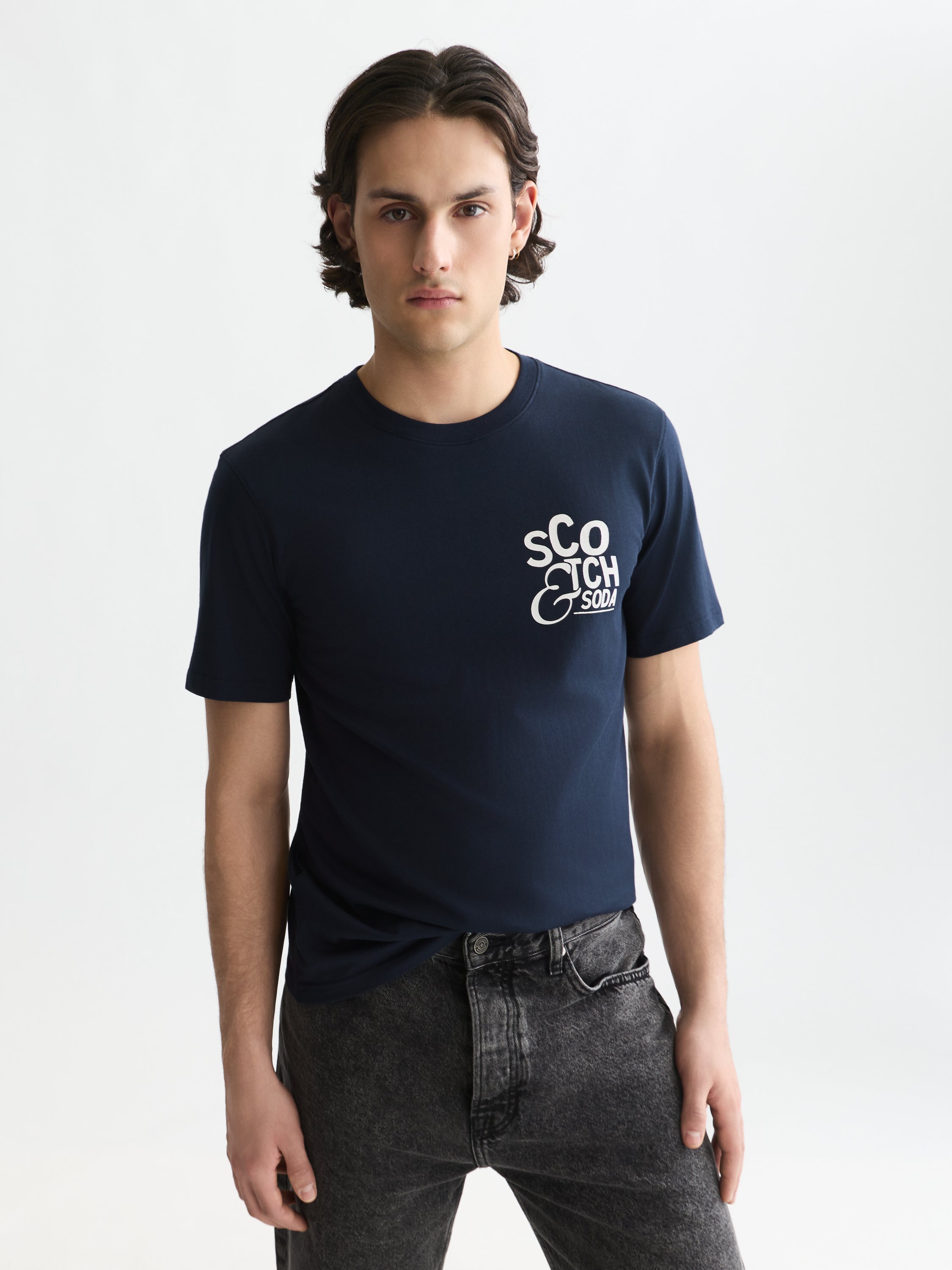 Left Chest Artwork Regular Fit T-Shirt - Sky Captain
