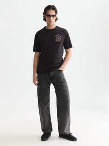 Front And Back Artwork Relaxed Fit T-Shirt - Meteorite