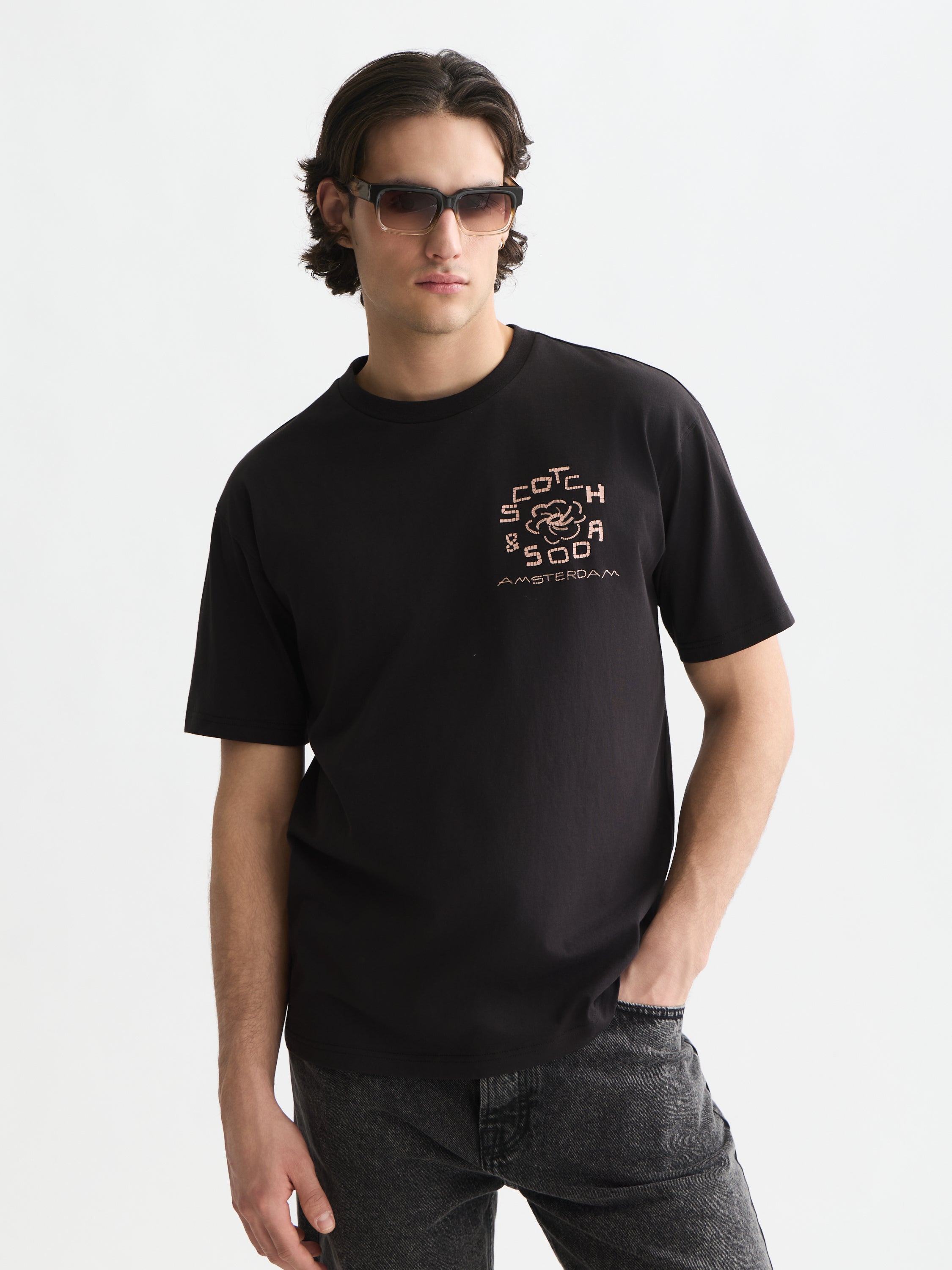 Front And Back Artwork Relaxed Fit T-Shirt - Meteorite