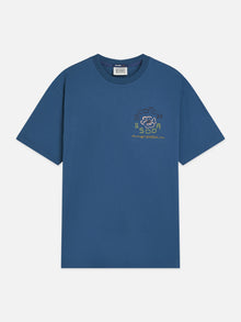 Front And Back Artwork Relaxed Fit T-Shirt - Ensign Blue
