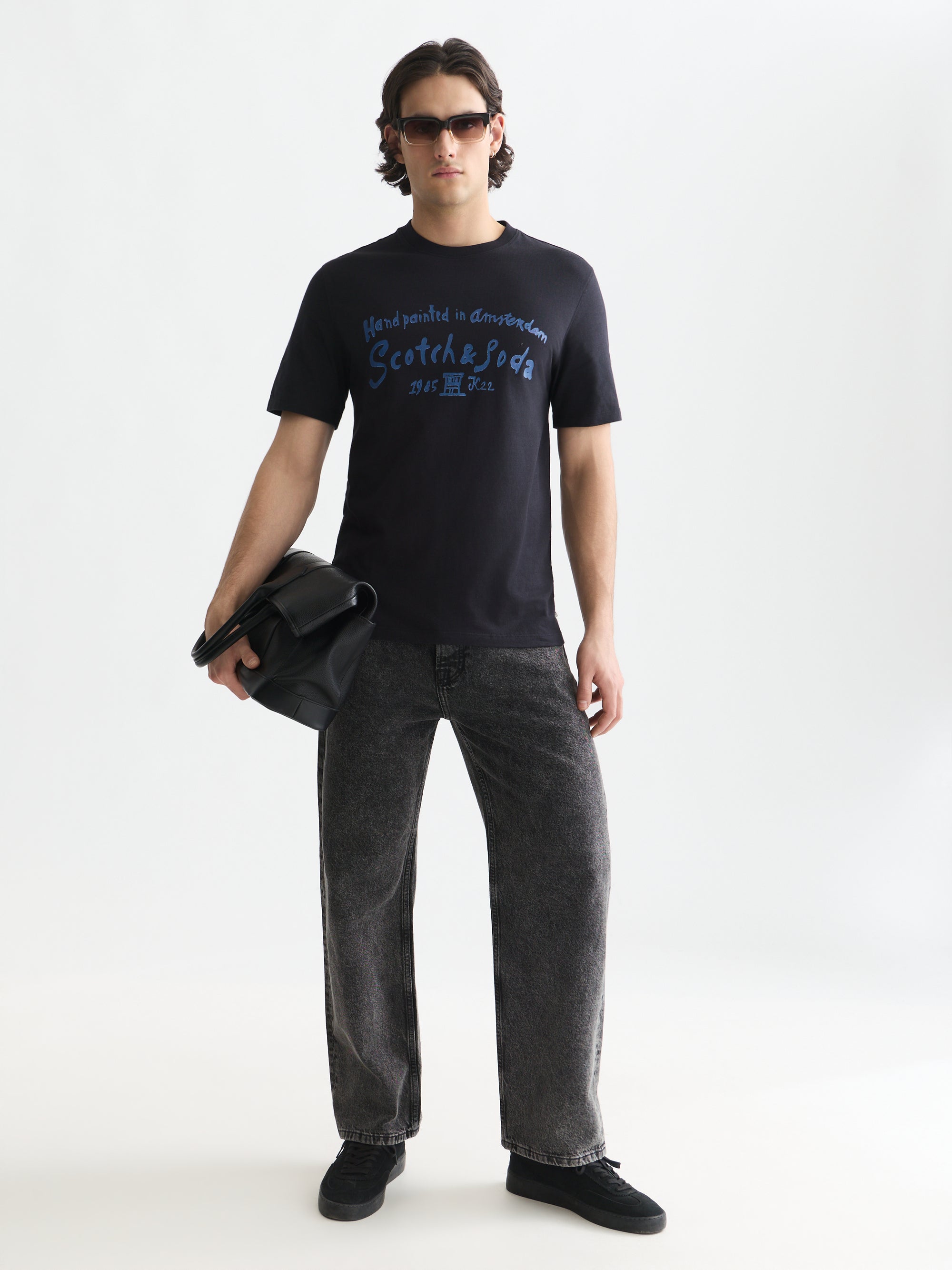 Front Artwork Regular Fit T-Shirt - Meteorite