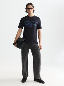 Front Artwork Regular Fit T-Shirt - Meteorite