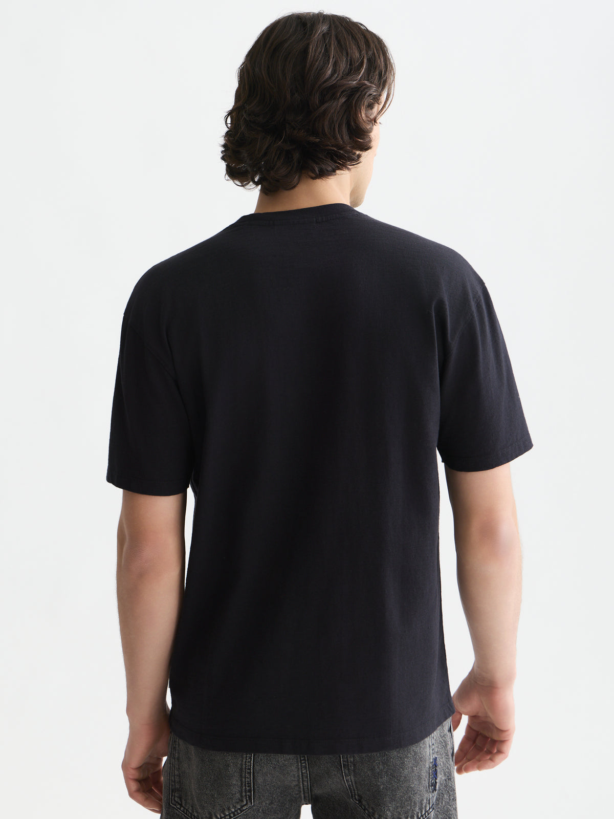 Embroidered Front Artwork Relaxed Fit T-Shirt - Meteorite-3