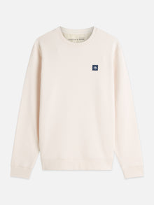 Seasonal Core Logo Badge Regular Fit Sweatshirt - Eggnog