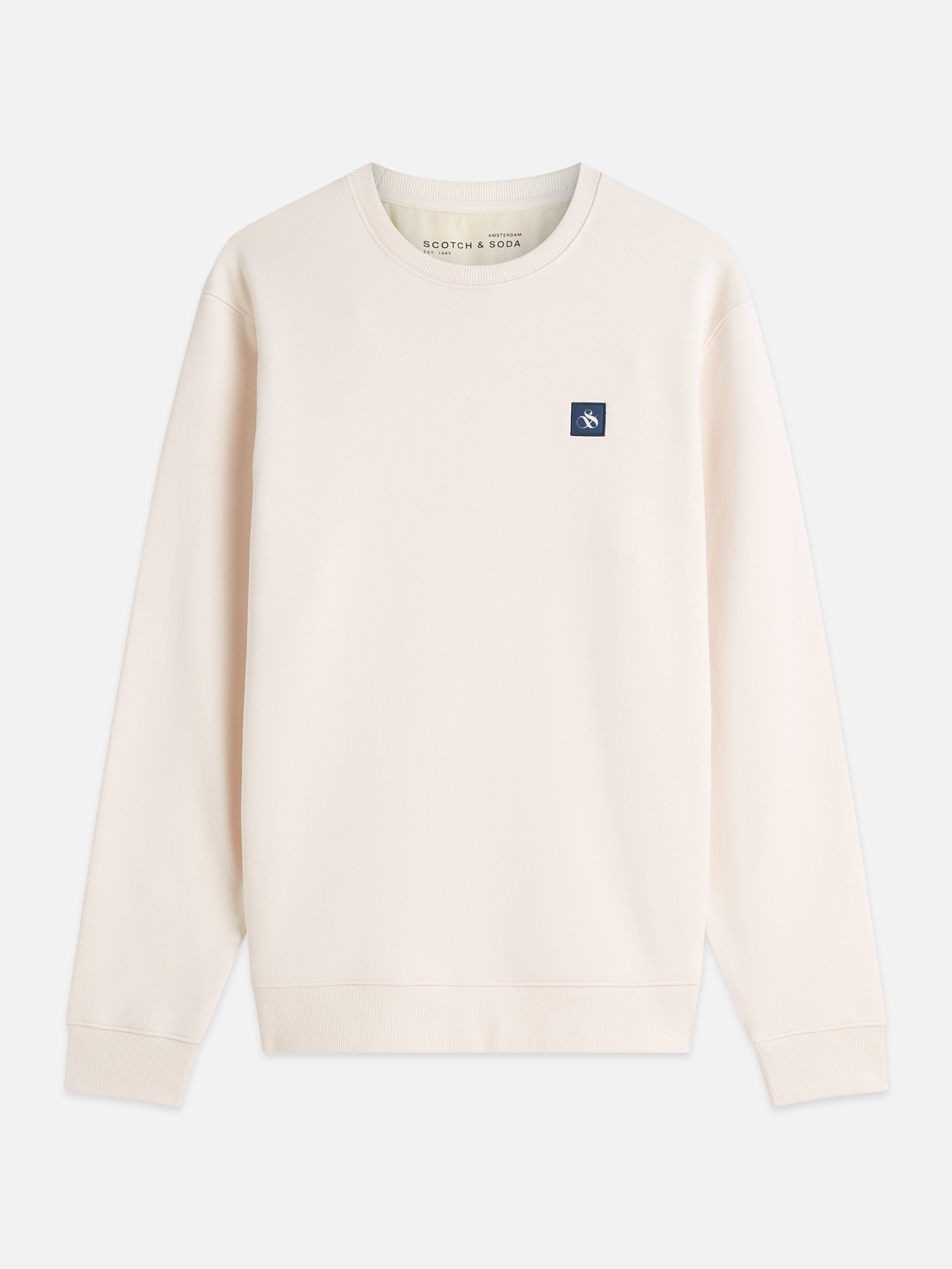 Seasonal Core Logo Badge Regular Fit Sweatshirt - Eggnog