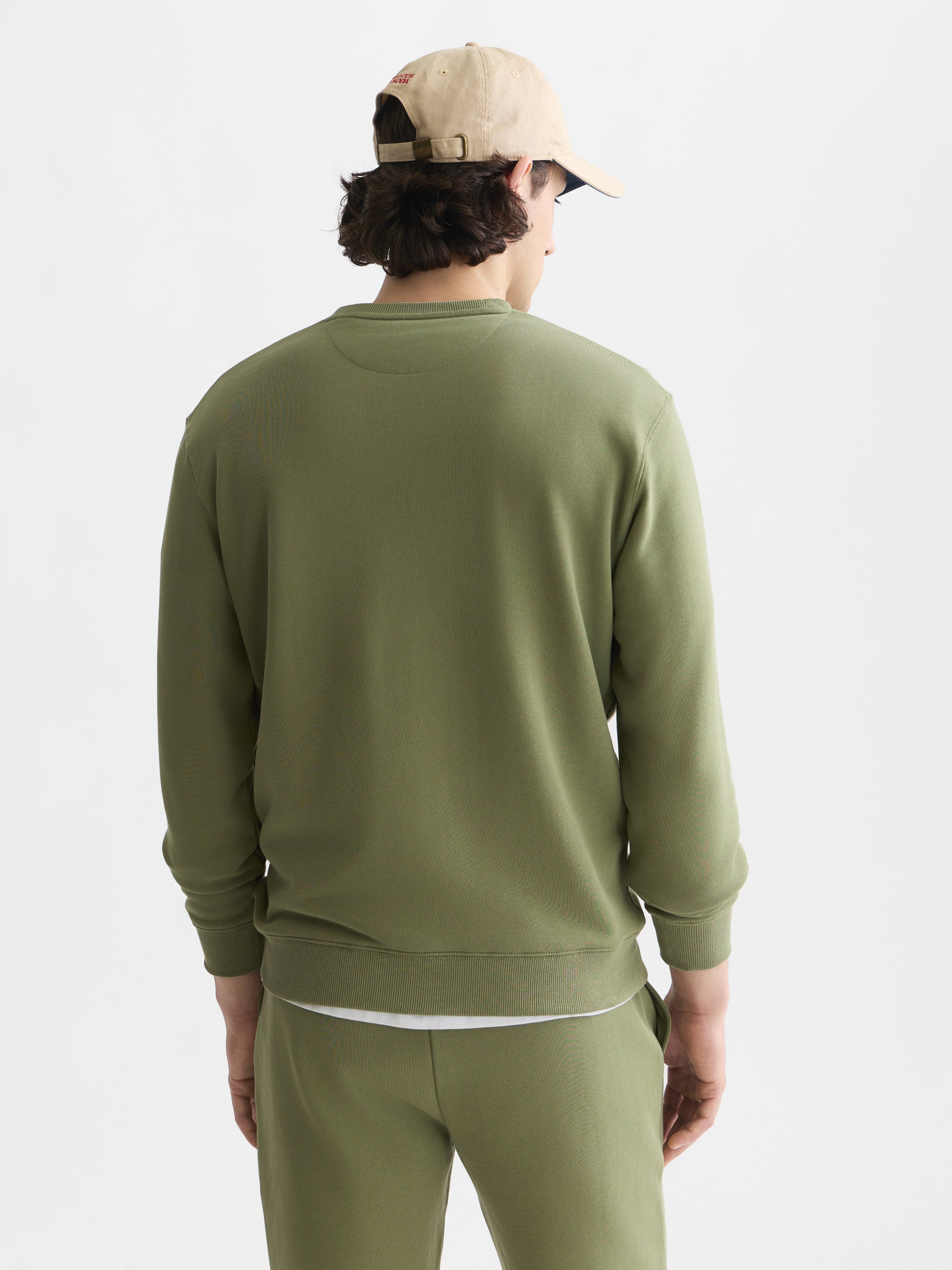 Seasonal Core Logo Badge Regular Fit Sweatshirt - Oil Green