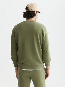 Seasonal Core Logo Badge Regular Fit Sweatshirt - Oil Green