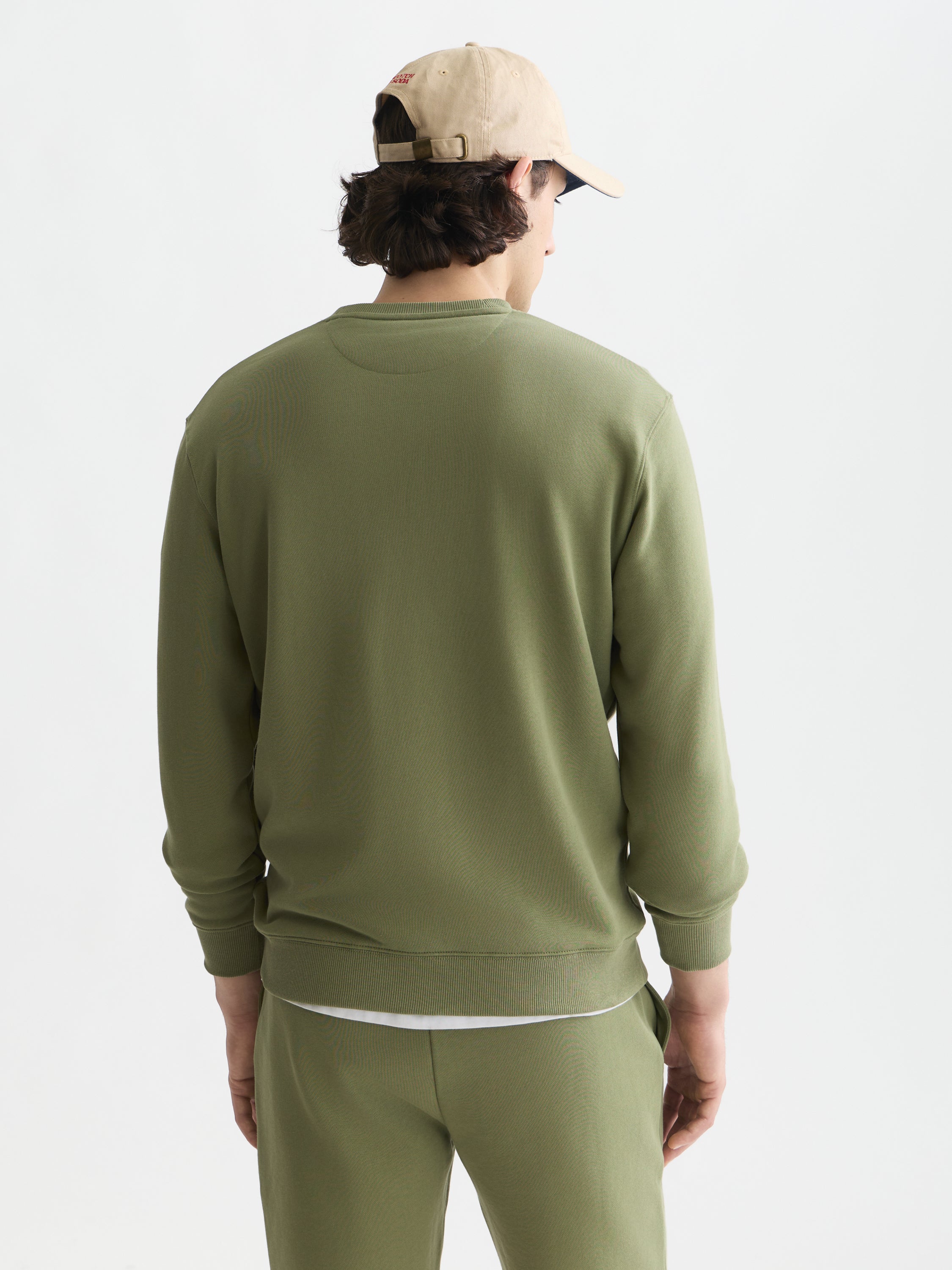 Seasonal Core Logo Badge Regular Fit Sweatshirt - Oil Green