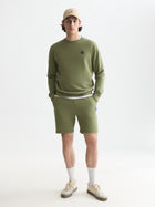 Seasonal Core Logo Badge Regular Fit Sweatshirt - Oil Green