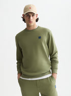 Seasonal Core Logo Badge Regular Fit Sweatshirt - Oil Green