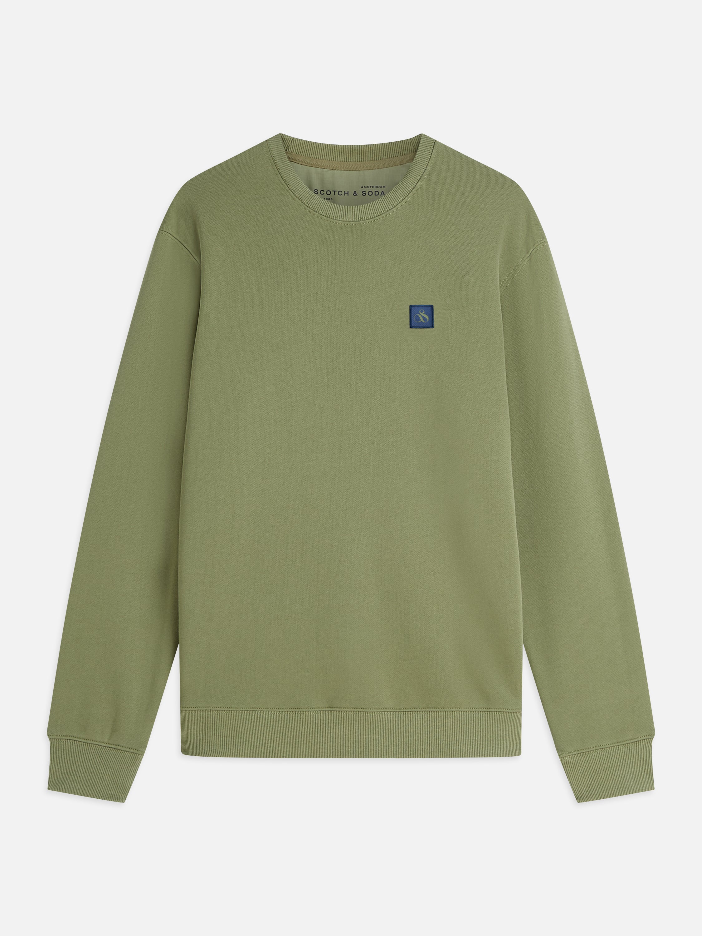Seasonal Core Logo Badge Regular Fit Sweatshirt - Oil Green
