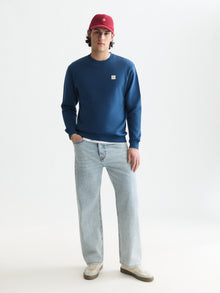 Seasonal Core Logo Badge Regular Fit Sweatshirt - Ensign Blue