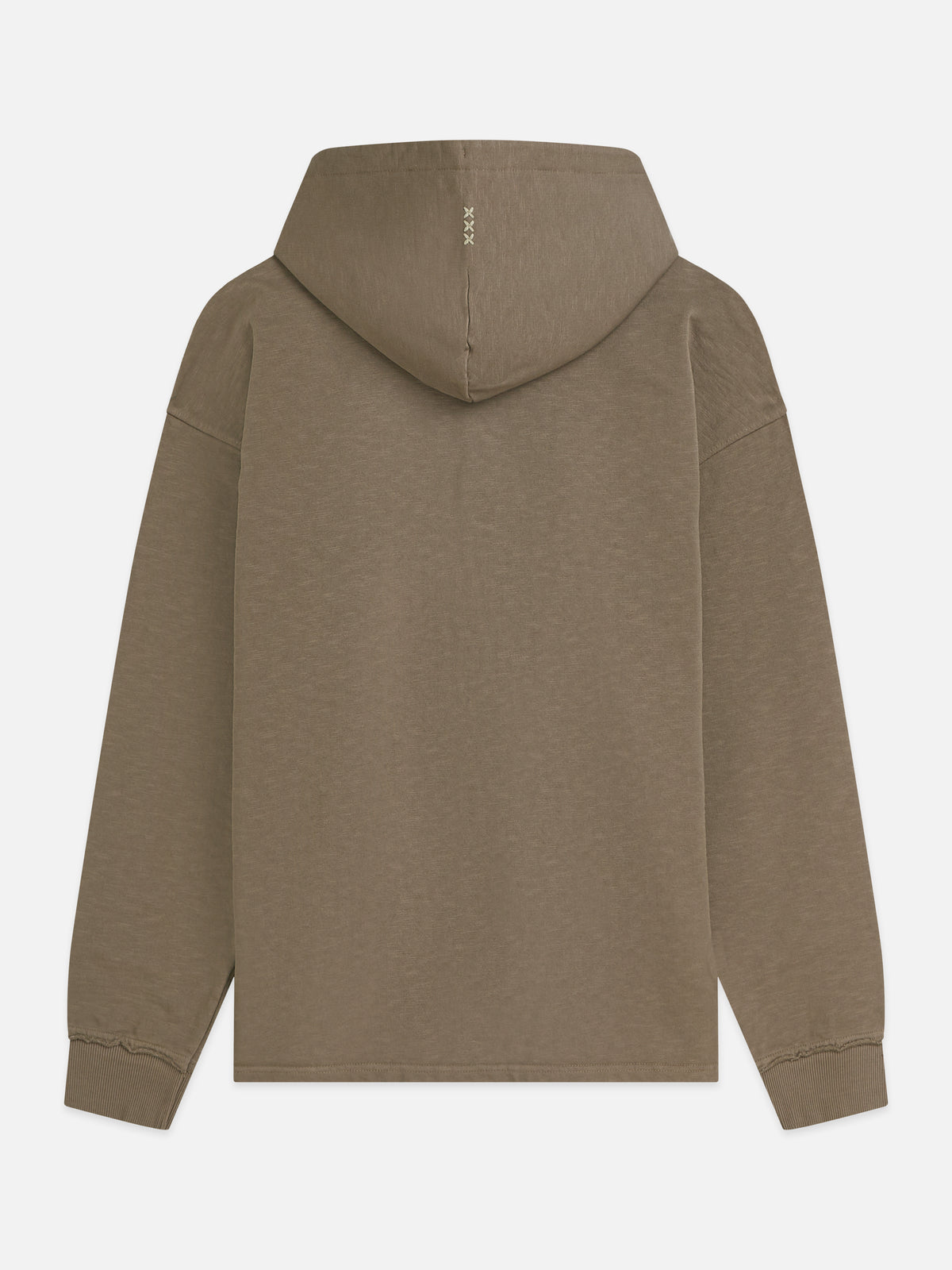 3 Crosses Loose-Fit Hoodie - Walnut