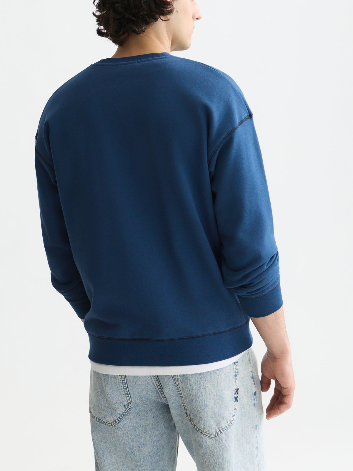 Seasonal Core Front Chest Artwork Relaxed-Fit Sweatshirt - Ensign Blue-2