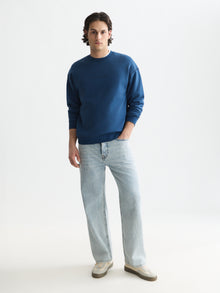 Seasonal Core Front Chest Artwork Relaxed Fit Sweatshirt - Ensign Blue