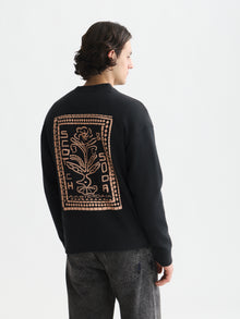 Front And Back Artwork Relaxed Fit Sweatshirt - Meteorite